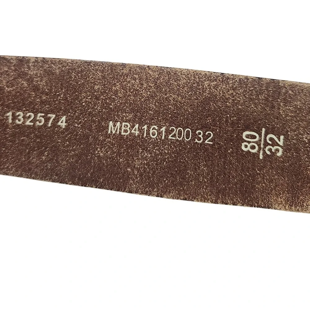Fossil Belt Mens 32 Brown Genuine Leather Distressed Fossil 54 Rustic Basic
